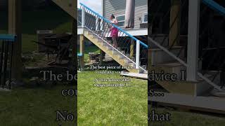DO. IT. ANYWAYS. Learning as we go on our DIY deck build