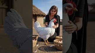The Poor Girl’s Miracle Hen 🐔💔 | Emotional Village Story | AI 3D Animation in 8K #aishorts #ai