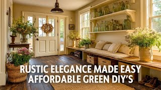 Rustic Elegance Made Easy  Affordable Green DIYs for a Cozy Farmhouse Look
