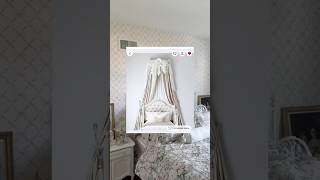 Let’s add a bedroom crown to my boring wall 🎀🤍 #bedroom #shabbychic #vintage #coquette #pink