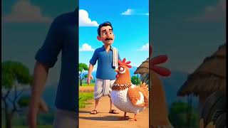 The farmer used to collect the hens' eggs every morning but one egg missing#ai #hen #farmer