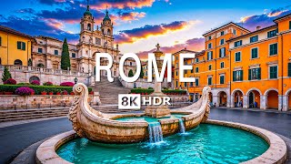 ROME, ITALY 🇮🇹 in 8K HDR 60 FPS Video by Drone