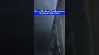 Split Open Dryer Vent Detected By Dryer Vent Inspection Scope! #Shorts #DryerVentCleaning