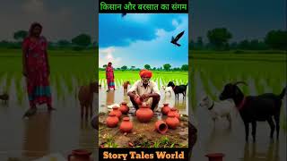 Kisaan or barsaat ka sangham | Hindi moral stories #shorts #shortsvideo #trending #ytshorts