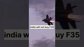 India will not buy F35 . #f35 #fighter #su57 #ytshorts #ytshort #indiausapartnership