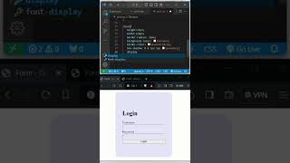How To Create A Login Form Using HTML & CSS!#css #shorts