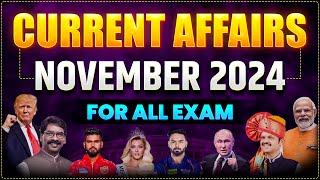 NOVEMBER 2024 CURRENT AFFAIRS |  2024 MOST IMPORTANT CURRENT AFFAIRS FOR SSC EXAMS | PARMAR SSC