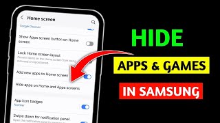 How To Hide Apps In Android | Samsung phone me app hide kaise kare 2024