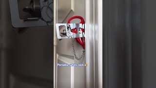 Portable safety lock 🔐 🧳 #doorlock #traveladvice #product #travelsafety #safety #portable