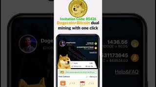 DOGE Tycoon app referral code, #bitcoin mining app #btcsminingapp #freeearning  Code: B5426
