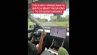 Keep it rolling can mean a lot of things! #mrroadready #drivinginstructor #tesla #driversed #fyp