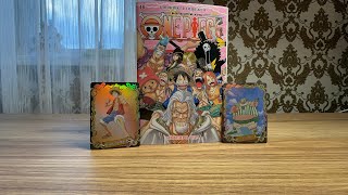 Обзор на мангу Ван пис 18 книга и две карточки.