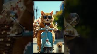The Cat and her small Dog  #ai #EverydayAI #shorts