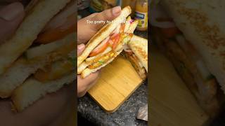 A sandwich stacked with love! 💖 #food #recipe #youtubeshorts #cooking #sandwich #healthyfood