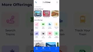 RailOne📱All-in-One App by Bharatiya Railways.