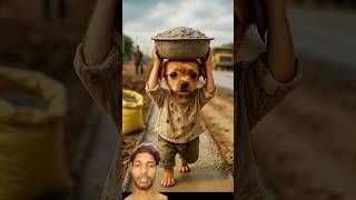 puppy ki mehnat 😭 #shortfeed #puppyvideos #animahal #puppy #animals
