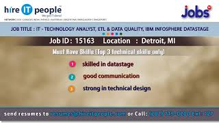 ETL & Data Quality Jobs | Detroit,MI