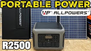 ALLPOWERS R2500 ポータブル電源 + 400W ソーラーパネル - あらゆるものに電力を供給!