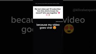 My last video gets 13 subscriber🌸#shortsexperiment #canitgoviral #sehar #trendingshorts #shortsfeed