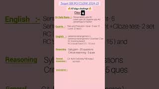 #sbipoexam /#sbiclerk2024todolist /#strategy