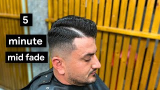 How to Do a Mid Fade – Step-by-Step (5-Minute Guide):