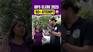 IBPS CLERK Exam Analysis 92+ 😮Attempt #ytshorts #shortsfeed #ibpsclerk2025 #examanalysis