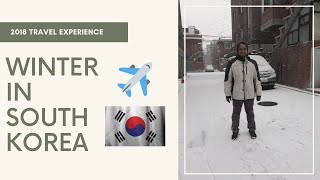 Snow in Seoul, South Korea 2018