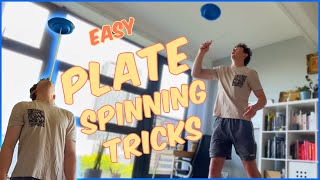 Easy but Impressive Plate Spinning Tricks - Juggling Tutorial