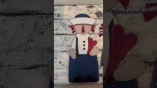 Hobby Lobby Board Made Grungy and Chippy #hobbylobby #chippypaint #folkart