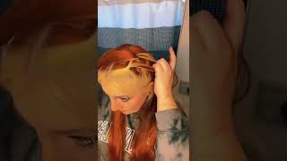 Heatless hairstyle- pull through braids.