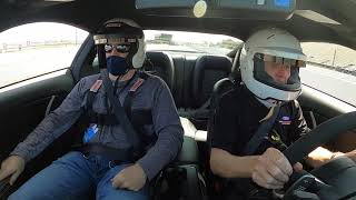 Ford GT500 drag strip run in-car view