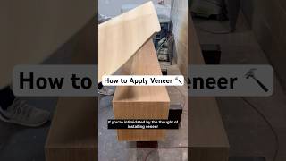 How to apply veneer #midcenturymodern #furniturerestoration #furnitureflip #veneer