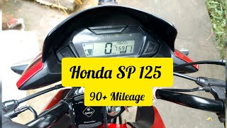 Honda SP 125 Mileage.True Mileage 90+. Watch it.