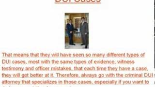 Youre Facing a DUI Conviction. Will Any Attorney Do?
