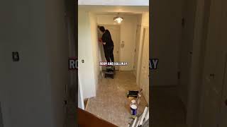 Part 3! White walls and white trim. #diyhomeimprovement #diyhomeprojects