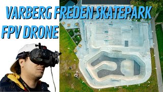 Varberg Freden Skatepark on drone FPV.