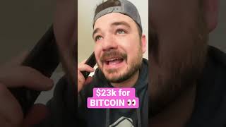 $23,000 BITCOIN. Be cautious crypto nation #bitcoin #bitcoinnews #crypto #bitcoinprice #cryptonews