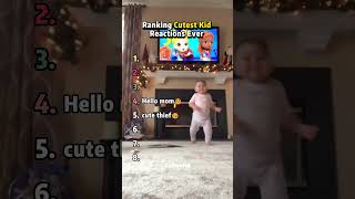 Ranking Cutest Kid Reactions Ever pt. 2 #shorts