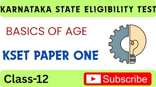 KSET NET Paper One Related and Competitive exams Related AGE Based solutions 