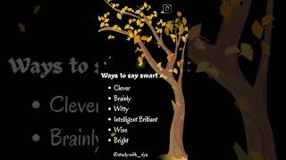 Ways to say smart 🤓 #allexam #english #englishgrammar #shorts #youtubeshorts #viralvideo #trending
