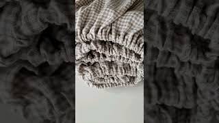 Linen Fitted Sheet #linen #hometextile #fittedsheet #linenhomestudio #shorts #bedsheet