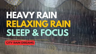 Heavy Rain on the Roof at Night | Relaxing Rain Sounds for Deep Sleep