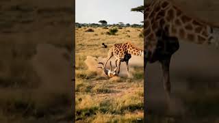 Giraffe Vs Tiger Fight | Jungle Mein Zabardast Takraar 🐅#GiraffeVsTiger #AnimalFight #WildlifeFight