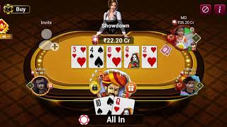 Poker 10 Cr bord || 10 & Q 🔥🔥 || Teen Patti Gold || Shipon Tpg