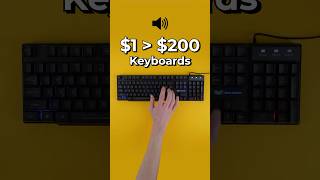 $1 vs $200 Keyboard Sounds #gamingsetup #keyboard #shorts
