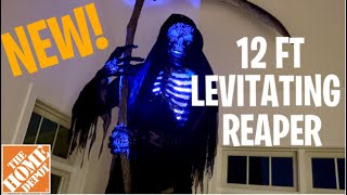 Halloween 2024: NEW 12 ft LED Animated Levitating Reaper! Unboxing, Set up, & Demonstration