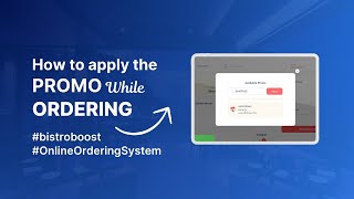 How to apply the promo in order #bistroboost  #digitalforrestaurants