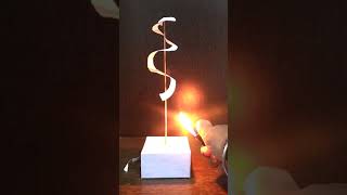 🔥 Fountain paper spining by lighter 🔥 #shorts #experiment