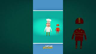 Learn Professions For Kids👨‍🍳👨‍🚒| #shorts #educationalvideosfortoddlers