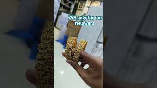 kaadu gold finish bangles #omnamovenkateshaya #threedaughters  #ipl2025 #kasvi #alekhyachittipickles